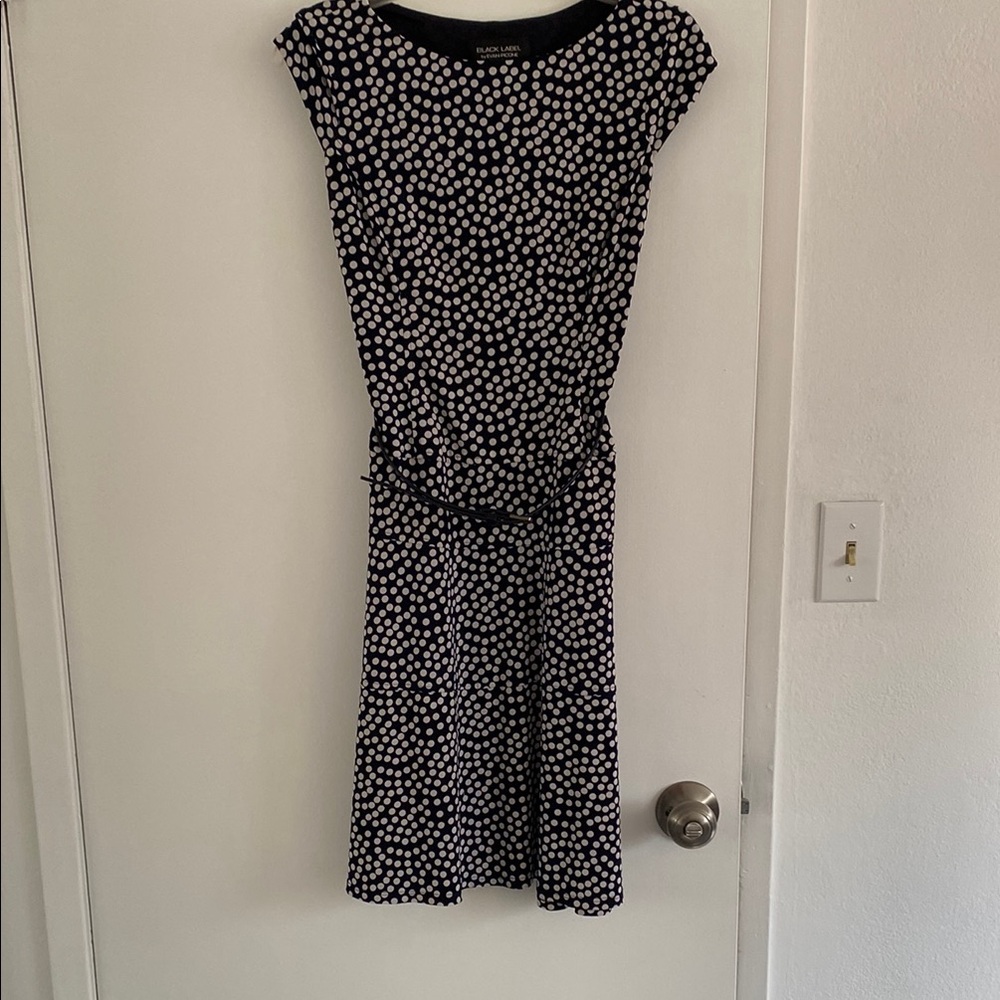 Black label navy dress